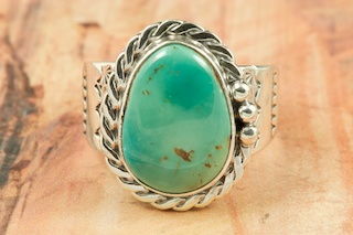 Genuine Royston Turquoise Sterling Silver Ring